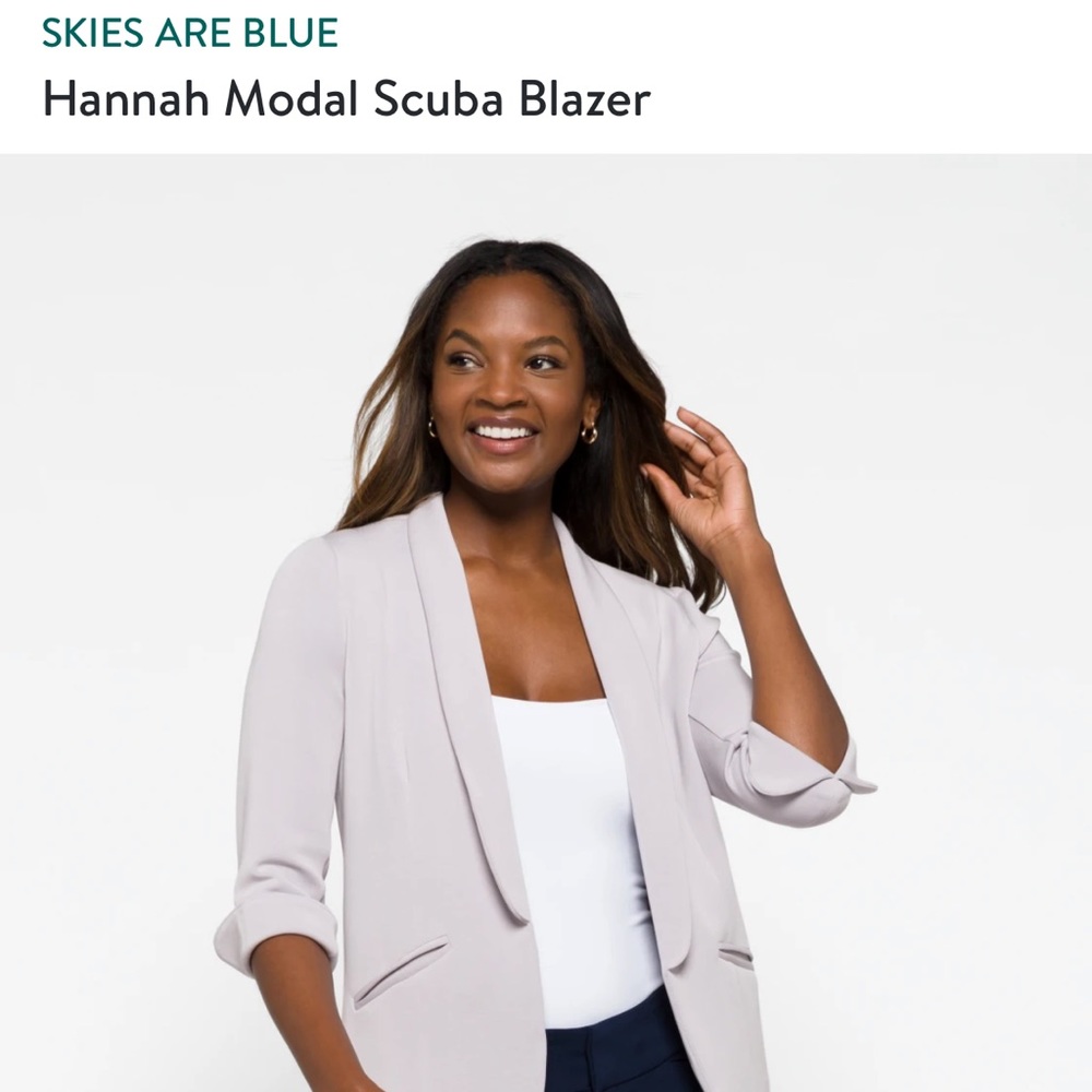 Skies are Blue Hannah scuba blazer XL